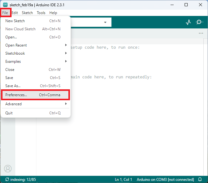 Arduino-ide-2-preferences-menu-1 ESP32 cho Arduino IDE 2 (Windows, Mac OS X, Linux)