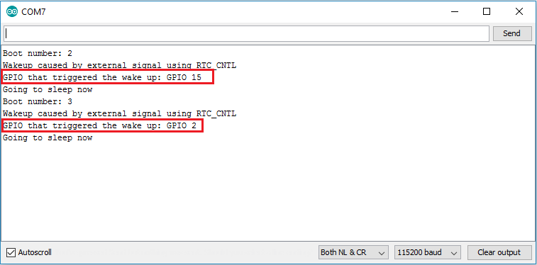 external-wake-up-serial-monitor_2 ESP32 Deep Sleep với Arduino IDE